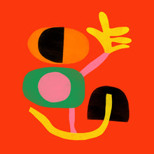Load image into Gallery viewer, Red Abstract Card
