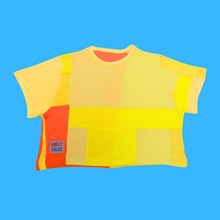 Load image into Gallery viewer, Oranges &amp; Lemons Sustainable Crop T-shirt
