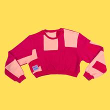 Load image into Gallery viewer, Raspberry Sustainable Crop Sweatshirt
