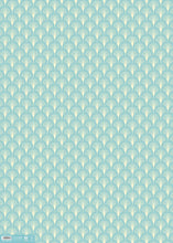 Load image into Gallery viewer, Wrapping Paper Blue Fireworks Art Deco

