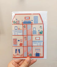 Load image into Gallery viewer, New Home House Shaped Card
